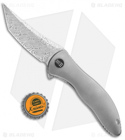 WE Knife Co. Synergy2 Tanto Integral Frame Lock  (3.5" Heimskringla Damasteel)
