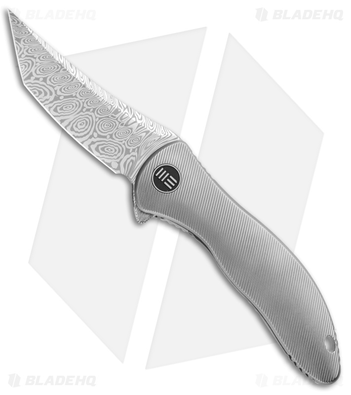 WE Knife Co. Synergy2 Tanto Integral Frame Lock (3.5" Heimskringla Damasteel)