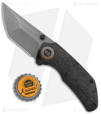 WE Knife Co. Thug Frame Lock Knife Carbon Fiber (2.6" Stonewash) 
