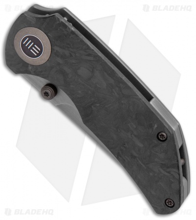 WE Knife Co. Thug Frame Lock Knife Carbon Fiber (2.6" Stonewash) 