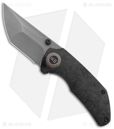 WE Knife Co. Thug Frame Lock Knife Carbon Fiber (2.6" Stonewash) 