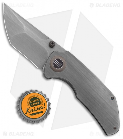 WE Knife Co. Thug Frame Lock Knife Gray Titanium (2.6" Stonewash) 