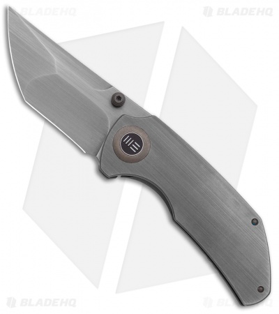 WE Knife Co. Thug Frame Lock Knife Gray Titanium (2.6" Stonewash) 