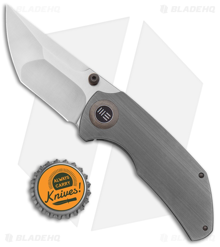WE Knife Co. Thug Frame Lock Knife Gray Titanium (2.6" Satin) 
