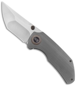 WE Knife Co. Thug Frame Lock Knife Gray Titanium (2.6" Satin) 