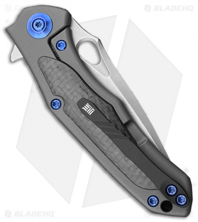 WE Knife Co. Vapor Frame Lock Knife Gray Ti/Carbon Fiber (2.95" SW) 804D