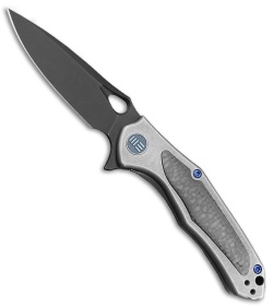 WE Knife Co. Vapor Frame Lock Knife SW Ti/Carbon Fiber (2.95" Black) 804E