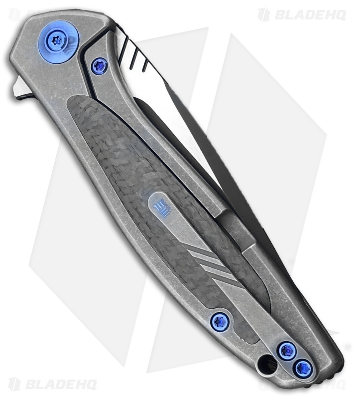 WE Knife Co. Wisp Frame Lock Knife SW Ti/Carbon Fiber (3.2" Black) 805E