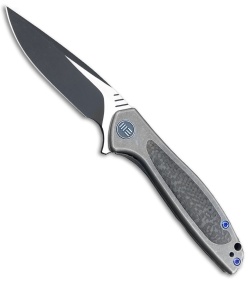 WE Knife Co. Wisp Frame Lock Knife SW Ti/Carbon Fiber (3.2" Black) 805E