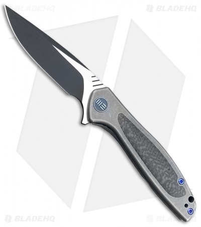 WE Knife Co. Wisp Frame Lock Knife SW Ti/Carbon Fiber (3.2" Black) 805E