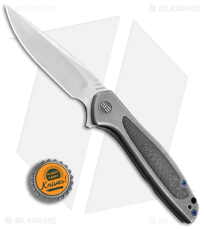WE Knife Co. Wisp Frame Lock Knife SW Ti/Carbon Fiber (3.2" Satin) 805F