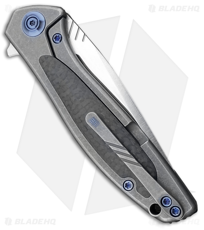 WE Knife Co. Wisp Frame Lock Knife SW Ti/Carbon Fiber (3.2" Satin) 805F