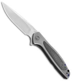 WE Knife Co. Wisp Frame Lock Knife SW Ti/Carbon Fiber (3.2" Satin) 805F