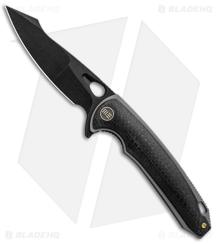 WE Knife Co. Yucha Liner Lock Flipper Knife CF/Titanium (3.9" Stonewash) 810F