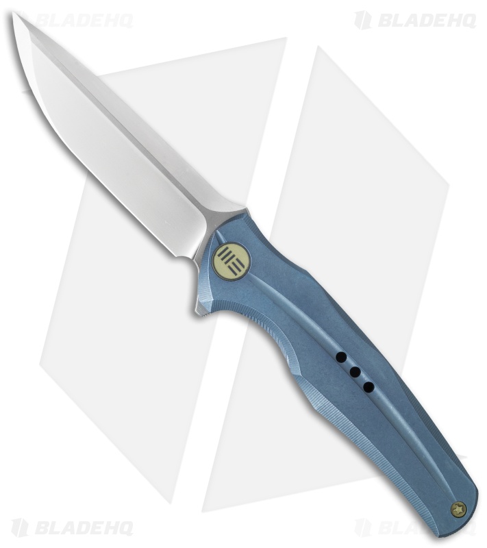 WE Knife Co. 601 Frame Lock Knife Blue Titanium (3.75" Satin)