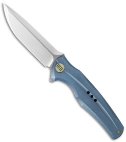 WE Knife Co. 601 Frame Lock Knife Blue Titanium (3.75" Satin) 