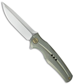 WE Knife Co. 601 Frame Lock Knife Green Titanium (3.75" Satin) 