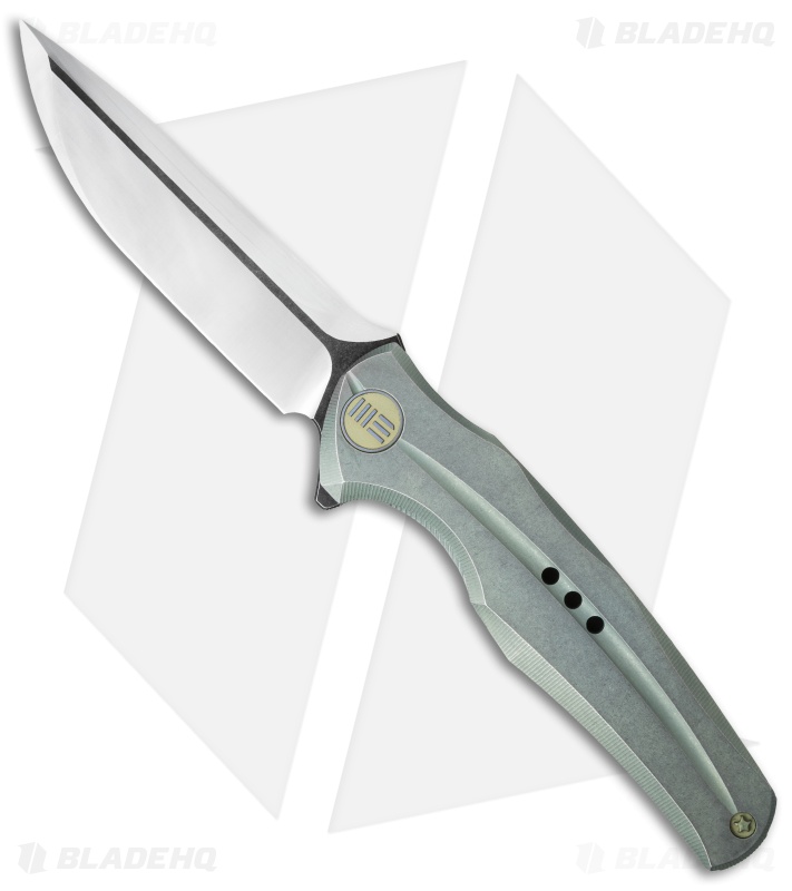 WE Knife Co. 601 Frame Lock Knife Green Titanium (3.75" Two-Tone)
