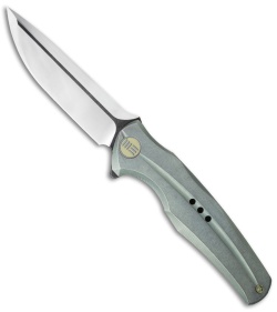 WE Knife Co. 601 Frame Lock Knife Green Titanium (3.75" Two-Tone) 