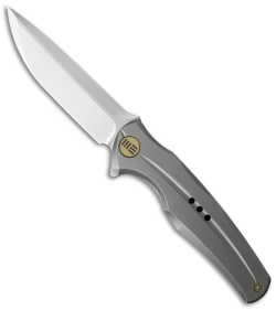 WE Knife Co. 601J Frame Lock Knife Gray Titanium (3.75" Satin) 