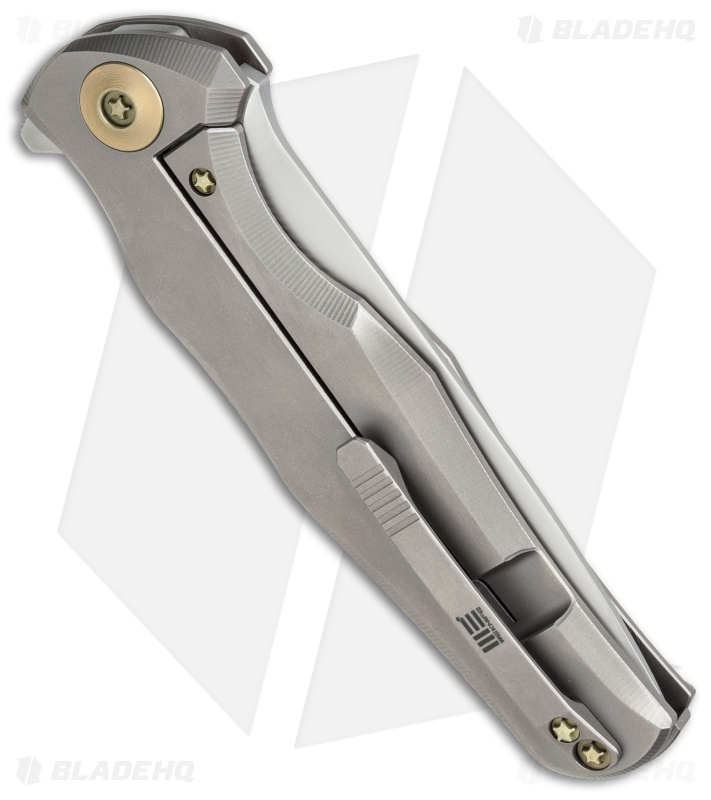 WE Knife Co. 601J Frame Lock Knife Gray Titanium (3.75" Satin) 