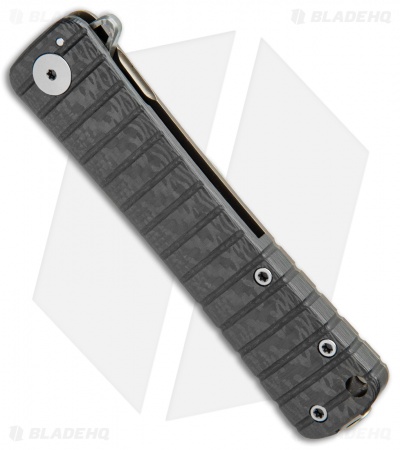 Williams Blade Design OZF Frame Lock Knife CF/Bronze Ti (3.5" Tanto Damasteel)