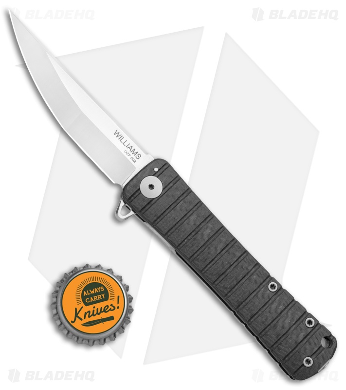 Williams Blade Design OZF Frame Lock Knife Carbon Fiber/Titanium