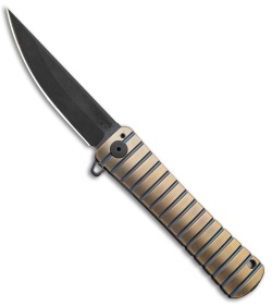 Williams Blade Design BHQ Exclusive Shobu Zukuri Folder Bronze Ti (3.8" Black)