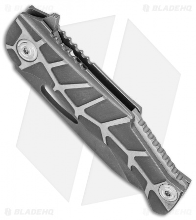Mikkel Willumsen Urban Tactical Dredd Flipper Knife Titanium (3.5" Acid Wash)