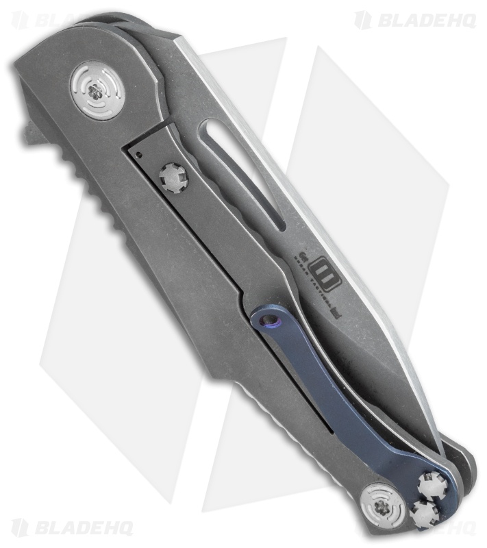 Mikkel Willumsen Urban Tactical Dredd Flipper Knife Titanium (3.5" Acid Wash)