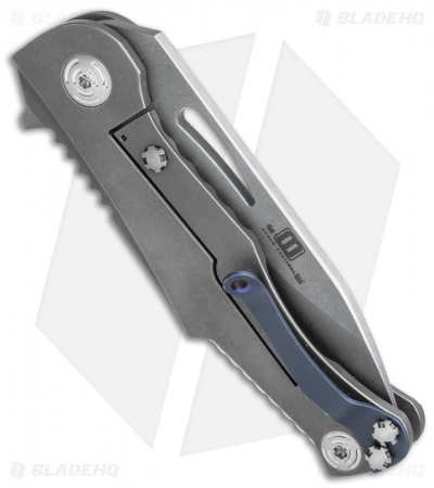 Mikkel Willumsen Urban Tactical Dredd Flipper Knife Titanium (3.5" Acid Wash)