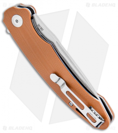 B'yond EDC Harak Liner Lock Knife Brown G-10 (3" Stonewash) SA1902DG-BN
