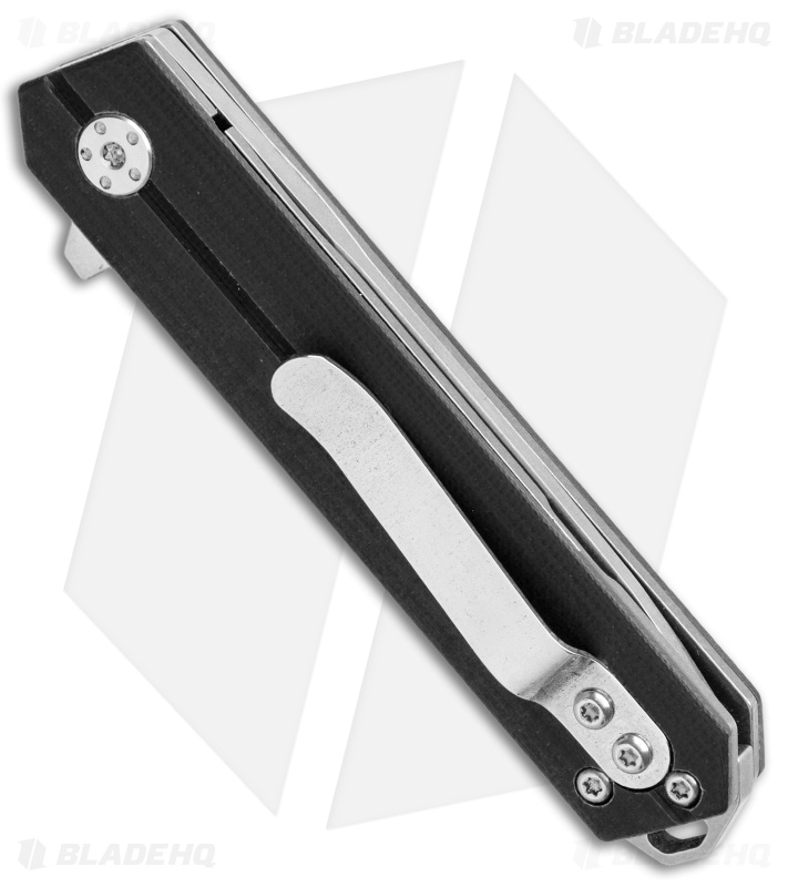 B'yond EDC Linear Liner Lock Knife Black G-10 (2.6" Stonewash) SA1905DGS-BK