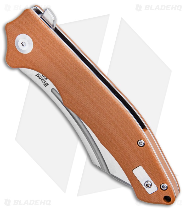 B'yond EDC Sunder Liner Lock Knife Brown G-10 (3" Stonewash) SA1903DG-BN
