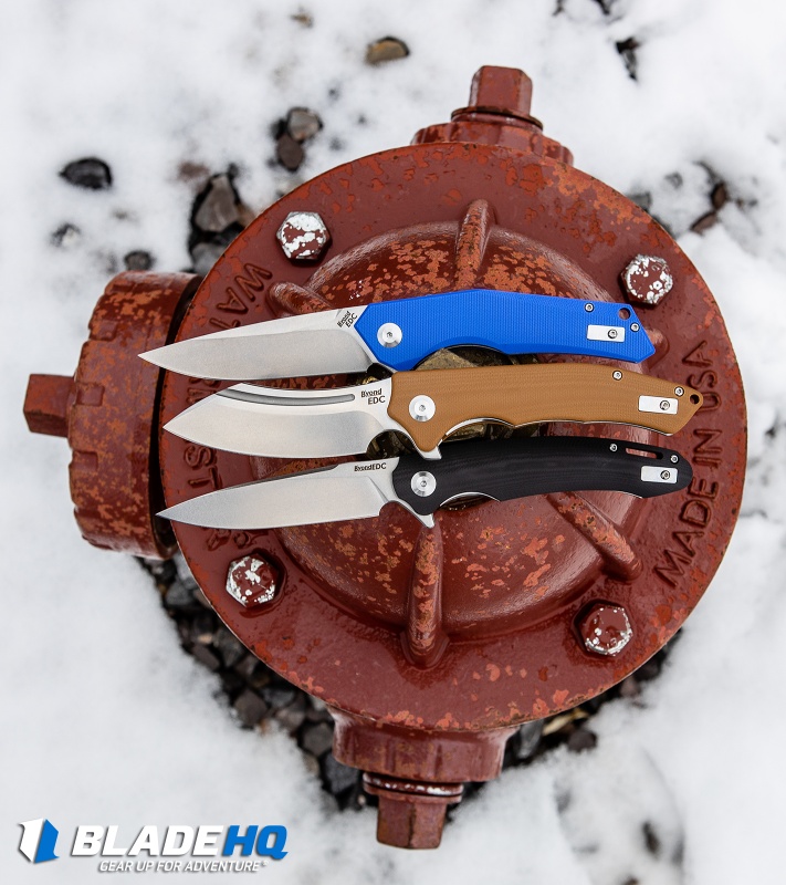 B'yond EDC Arch Liner Lock Knife Blue G-10 (3" Stonewash) SA1901DG-BL