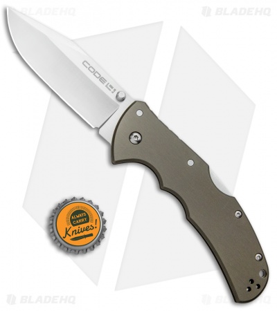 Cold Steel Code-4 Clip Point Lockback Knife (3.5" Satin) 58TPCC