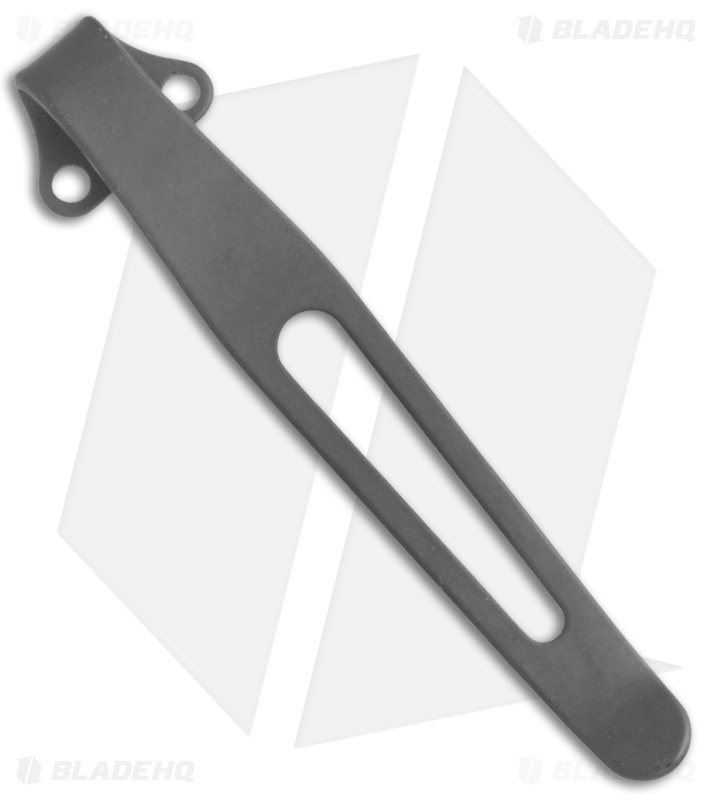 MXG Gear ZT 0452CF Deep Carry Titanium Pocket Clip - Black - Blade HQ