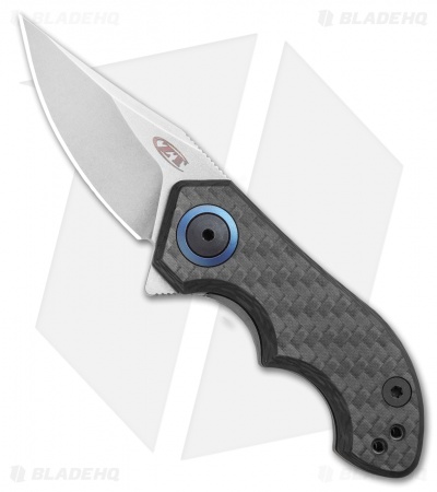 Zero Tolerance 0022 Small Galyean Frame Lock Knife CF (1.8" Stonewash) ZT