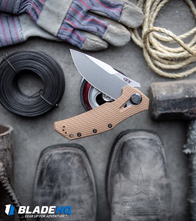 Zero Tolerance 0308 Flipper Knife Coyote G10 (3.75" Stonewash) ZT