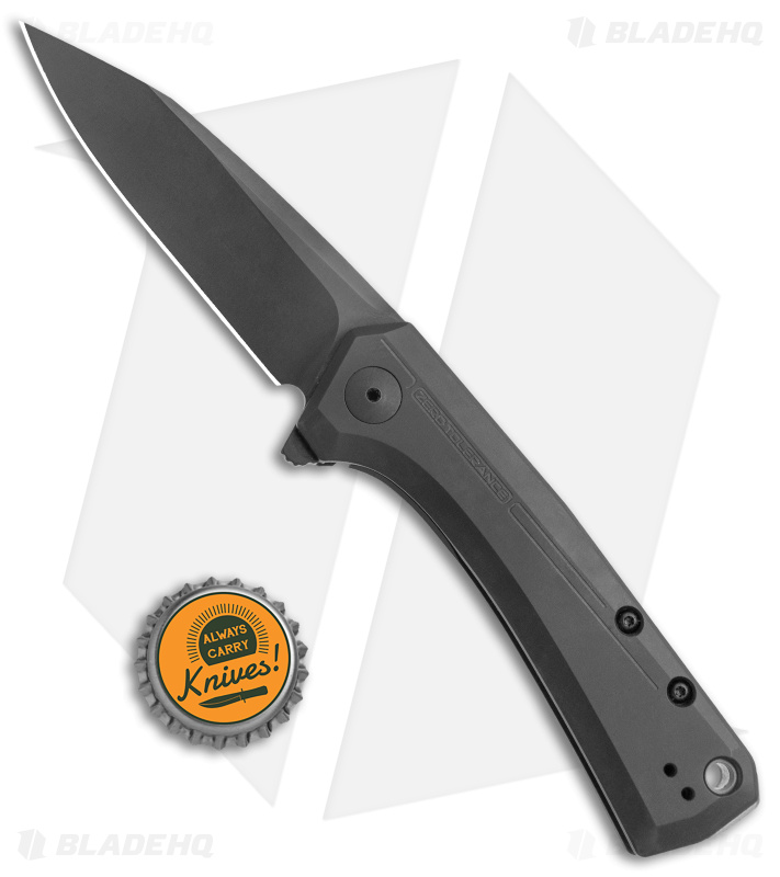 tenFou8　XL　ブルコ Zero Tolerance 0808BLK - Flipper Knife | Black Ti | Blade HQ