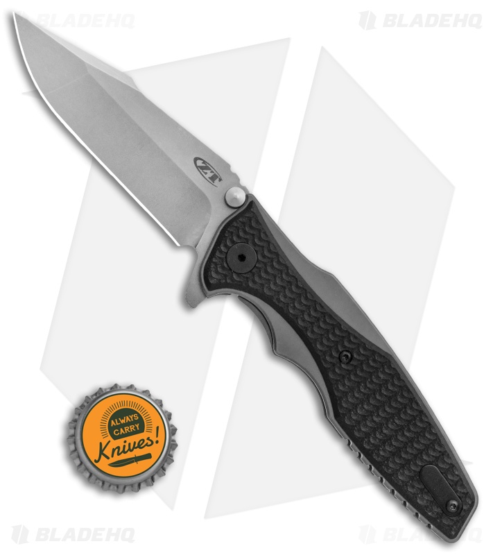 Zero Tolerance Hinderer 0393SW Frame Lock Knife Gray/Black (3.5