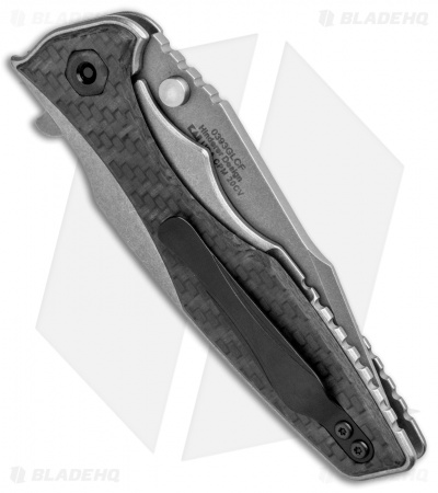 Zero Tolerance Hinderer 0393GLCF Frame Lock  Knife Glow CF (3.5" Working) ZT