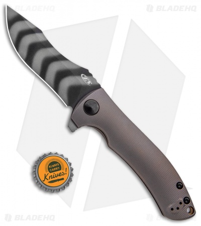 Zero Tolerance Les George 0920 Knife Tan Ti (3.9" Tiger Stripe) ZT Sprint