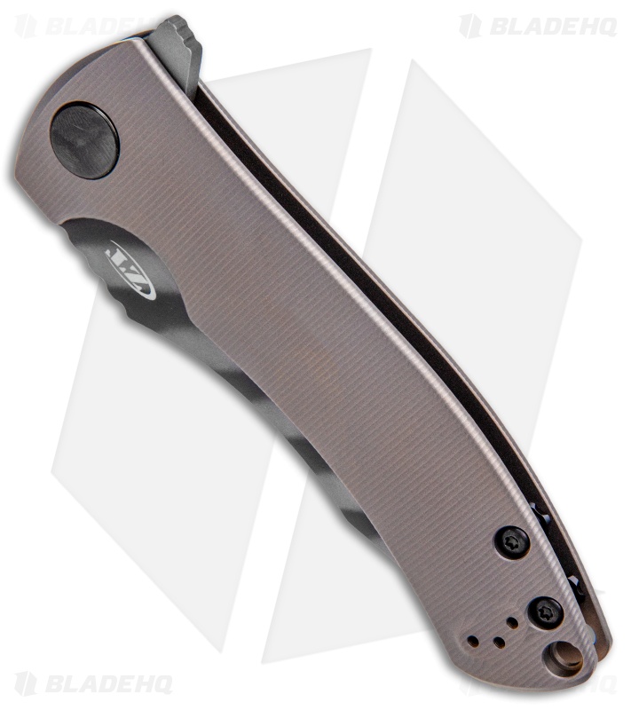 邦楽 NINTH Zero Tolerance - 0920 Folding Knife | Tan Titanium | Blade HQ