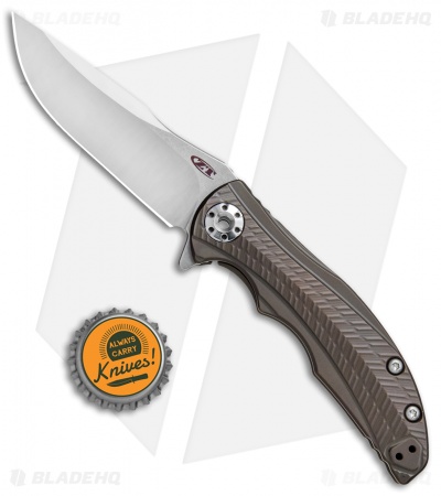 Zero Tolerance RJ Martin 0609 Flipper Knife Bronze Ti (3.4" Satin) ZT