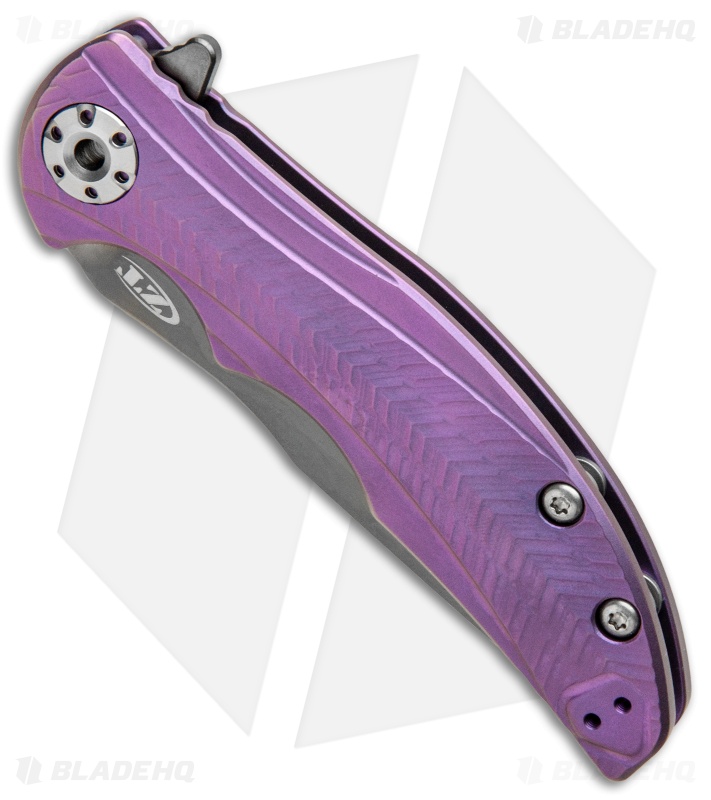 Zero Tolerance 0609PUR - Titanium Flipper Knife | Purple | Blade HQ