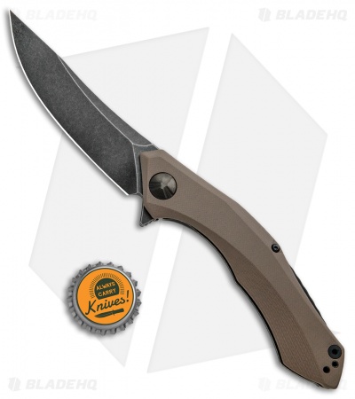 Zero Tolerance Sinkevich 0462TAN Flipper Knife Tan G-10 (3.7" BlackWash) Sprint