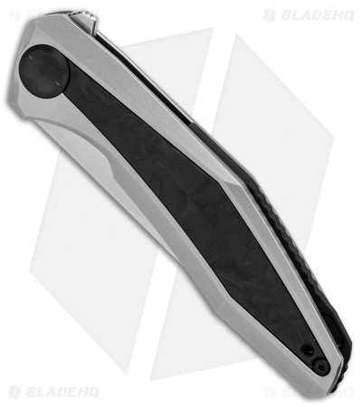 Zero Tolerance Sinkevich 0470 Flipper Knife Marbled Carbon Fiber (3.4" Satin) ZT
