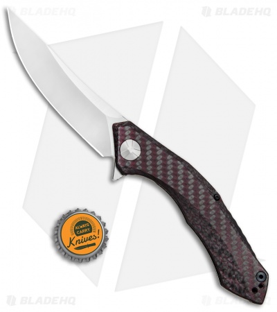 その他 FaB Flick Knives CF Zero Tolerance Sinkevich 0462 Flipper Knife Red Carbon Fiber