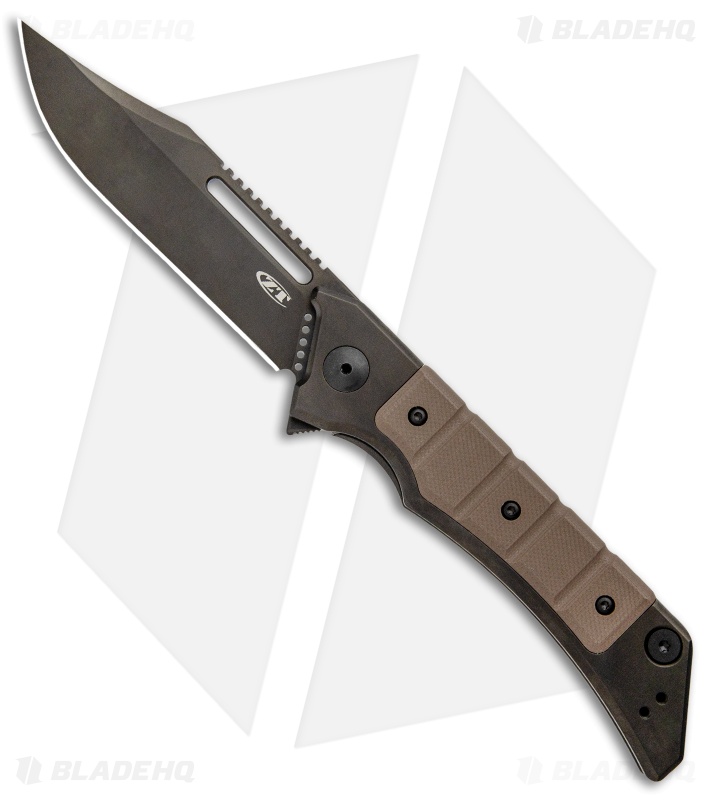 Zero Tolerance 0223 - Titanium Folding Knife | Brown G-10 ...